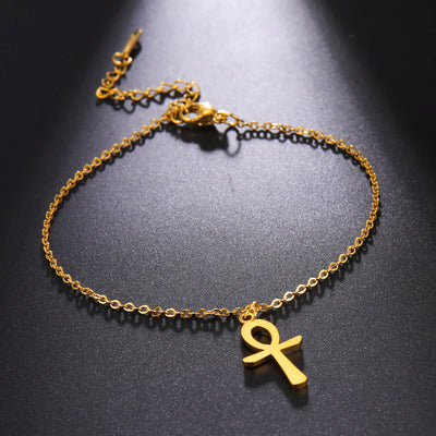 Bracelet de cheville Croix Ankh d'Égypte Ancienne