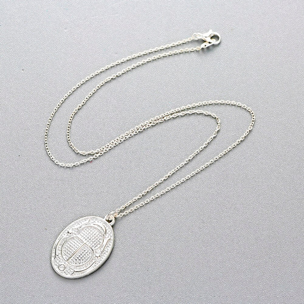 Ancien collier égyptien à cartouche scarabée