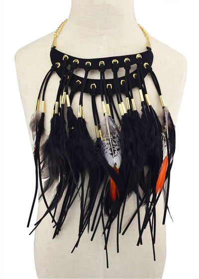 Collier Plastron Ethnie Tribal